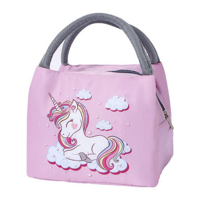 Bolso de comida aislado portátil para mujeres bolso más fresco niños caja de almuerzo con color personalizado