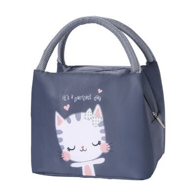Bolso de comida aislado portátil para mujeres bolso más fresco niños caja de almuerzo con color personalizado