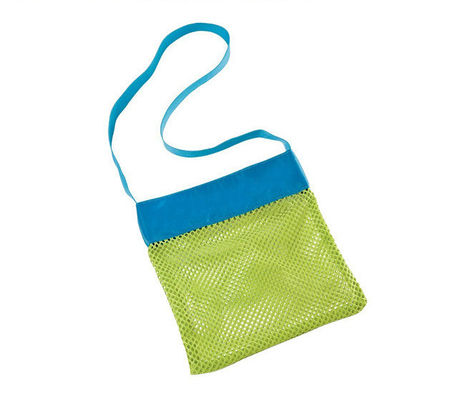 Lo más nuevo estilo de moda para niños arena de distancia bolsa de playa plegable juguetes de almacenaje bolsa de malla