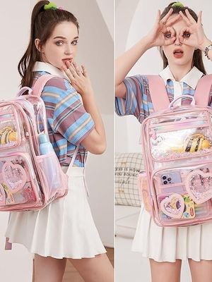 Material de revestimiento de poliéster Bolsas de viaje al aire libre de moda para estudiantes universitarios de secundaria