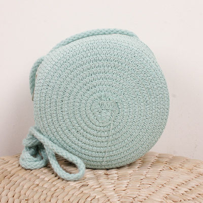 Bolso de playa unisex de tendencia retro Bolso de mano de paja tejida para bolsos de cuerpo cruzado de gran capacidad