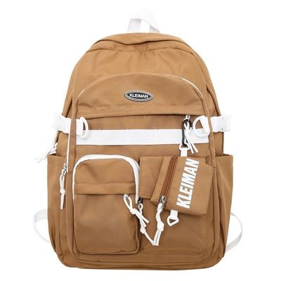 Mochila Bolsa escolar de poliéster impermeable personalizada para estudiantes Capacidad inferior a 21 litros