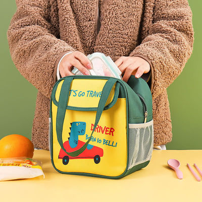 Bolso aislado para niños portátil de mano Bolso de comida lindo Bolso de caja OEM / ODM aceptable
