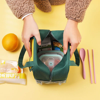 Bolso aislado para niños portátil de mano Bolso de comida lindo Bolso de caja OEM / ODM aceptable
