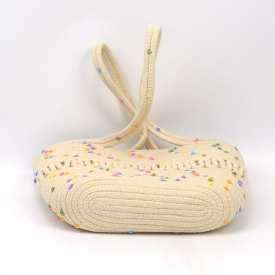 Bolso de algodón con estilo conciso ideal para moda de verano y escapadas a la playa