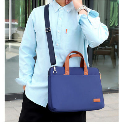 Bolso portátil de computadora de lienzo de color personalizado portátil impermeable bolsos de negocios