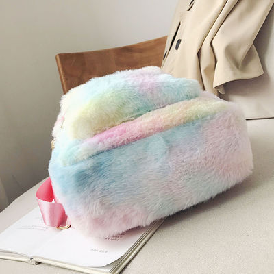 Unisex Cartoon Cute Bunny Mochila escolar con cierre de cremallera y Impresión de dibujos animados de conejos