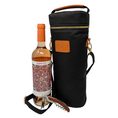 Bolsa de refrigeración de botellas de vino aislada de neopreno para viajes y conservación convenientes