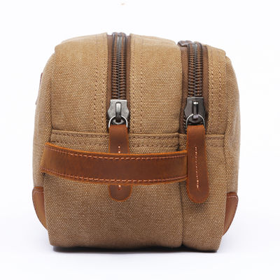 Bolso de ropa de baño de lona para hombres barba personalizada aseo afeitado Dopp Kit Cosméticos Viajes