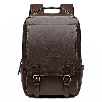 Acceptable OEM/ODM PU de cuero Mujer mochila portátil con intercalado de ordenador interior
