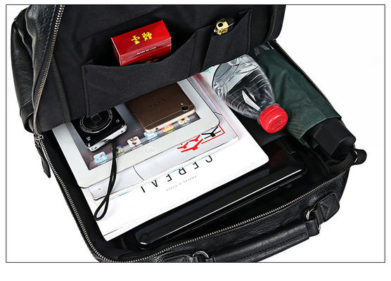 Acceptable OEM/ODM PU de cuero Mujer mochila portátil con intercalado de ordenador interior