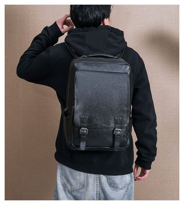Acceptable OEM/ODM PU de cuero Mujer mochila portátil con intercalado de ordenador interior