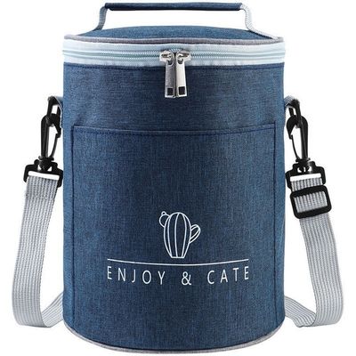 Bolsa de comida reutilizable aislada para mujeres con cinturón de hombro ajustable