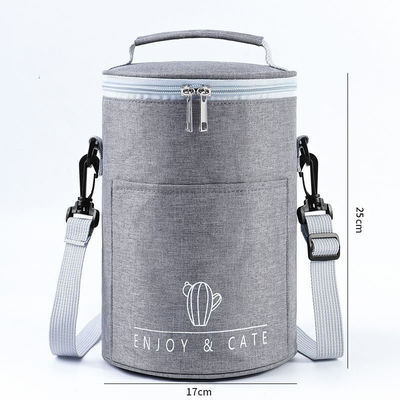 Bolsa de comida reutilizable aislada para mujeres con cinturón de hombro ajustable