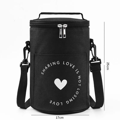Bolsa de comida reutilizable aislada para mujeres con cinturón de hombro ajustable