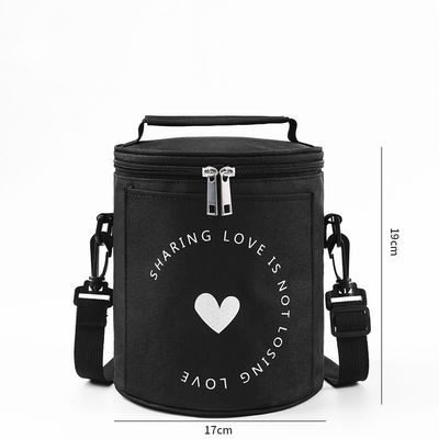 Bolsa de comida reutilizable aislada para mujeres con cinturón de hombro ajustable