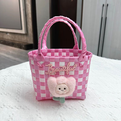 Colorido Niños Mini Almacenamiento de Tiendas Cesta de juguetes Plegable Bolso portátil personalizado