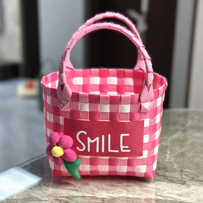 Colorido Niños Mini Almacenamiento de Tiendas Cesta de juguetes Plegable Bolso portátil personalizado