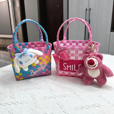 Colorido Niños Mini Almacenamiento de Tiendas Cesta de juguetes Plegable Bolso portátil personalizado
