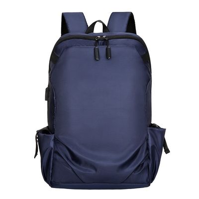 Mochila portátil Oxford con puerto de carga USB e intercalado de computadora para viajes de negocios