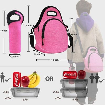 12.6x6.3x12.6 pulgadas Cajita de comida térmica aislada para estudiantes de Neoprene