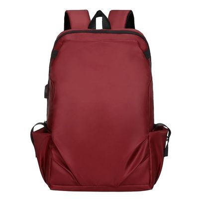 Mochila portátil Oxford con puerto de carga USB e intercalado de computadora para viajes de negocios