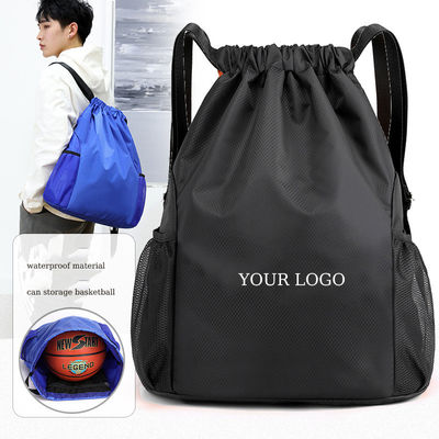 Logotipo personalizado Acceptado Bolso escolar Mochila de cuerda para gimnasio Viajes Natación en la playa