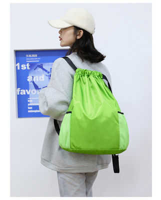 Logotipo personalizado Acceptado Bolso escolar Mochila de cuerda para gimnasio Viajes Natación en la playa