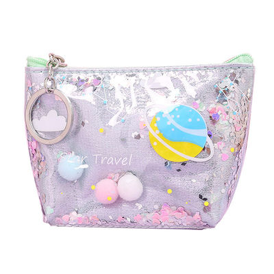 Bolso de maquillaje con patrón sólido