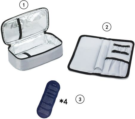 Bolsa de viaje con revestimiento aislante para refrigerar la insulina Mantenga su medicamento frío y organizado
