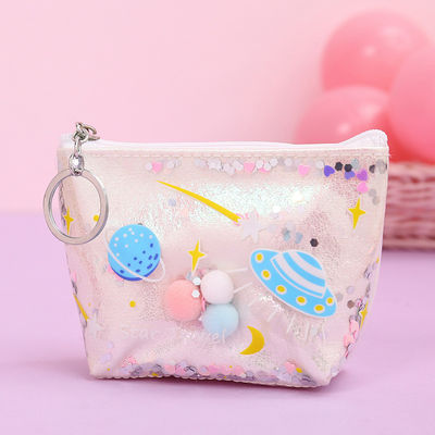Bolso de maquillaje con patrón sólido