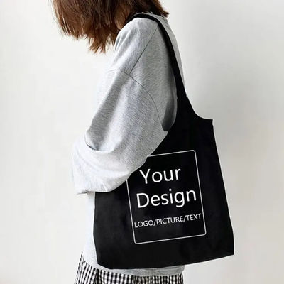 Moda estilo logotipo personalizado bolsa de compras de comestibles con material de revestimiento de poliéster