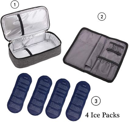 Bolsa de viaje con revestimiento aislante para refrigerar la insulina Mantenga su medicamento frío y organizado