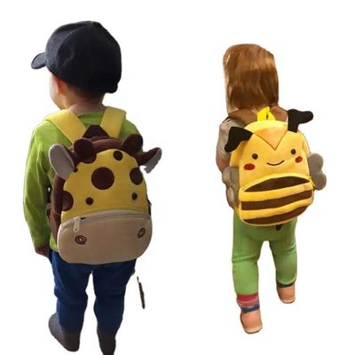 Dibujos animados en 3D personalizados de peluche para niños Mochilas de animación para niños