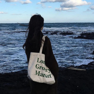 Fabricantes de bolsas de algodón Logotipo personalizado para bolsas de lona reutilizables