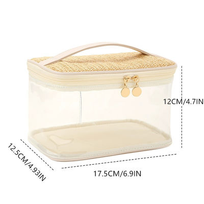 2024 Bolsa de viaje de PVC portátil de gran capacidad Bolsa de aseo cosmética para la moda