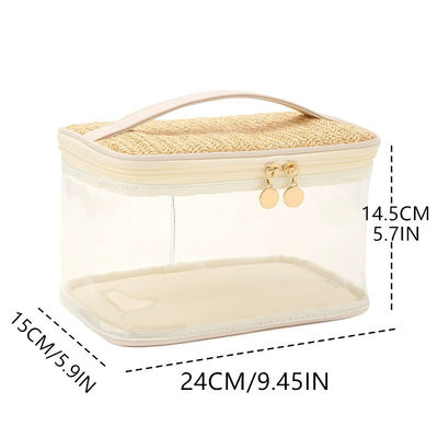 2024 Bolsa de viaje de PVC portátil de gran capacidad Bolsa de aseo cosmética para la moda