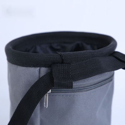 Color personalizado de cierre abierto Bouldering Chalk Bag Bucket para la escalada en roca levantamiento de pesas