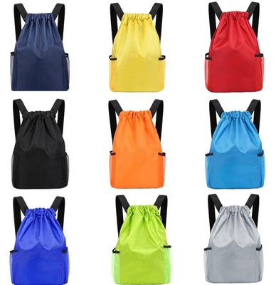 Mochila de cuerda de tira de color a prueba de agua personalizada para aventuras y deportes al aire libre