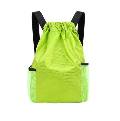 Mochila de cuerda de tira de color a prueba de agua personalizada para aventuras y deportes al aire libre