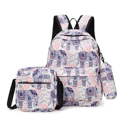 La vida escolar diaria 3 piezas Set de bolsos escolares para adolescentes Impresión linda Mujeres Mochila