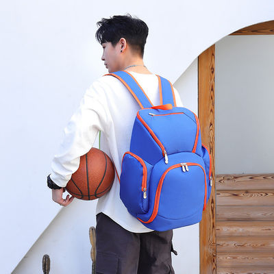 Mochila de equipo de baloncesto bolso de gimnasia de deportes masculino con patrón de letras y cierre de cremallera