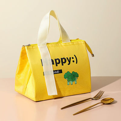 Acceptable OEM/ODM bolso de refrigeración de comida térmica suave impermeable para portátil impreso a medida