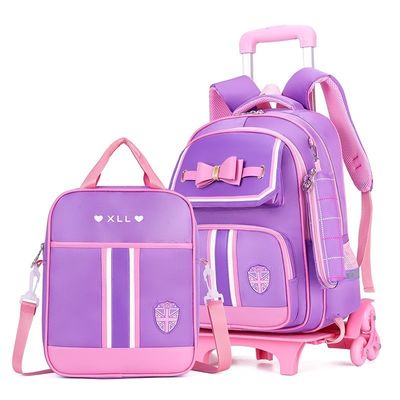 Logotipo personalizado dibujo animado patrón tipo carruaje bolsa escolar para niños diseño único