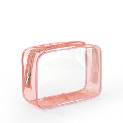 Maquillaje organizador cosmético bolsas Tote Toileteria de viaje Bolsa con bolsas transparentes