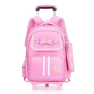 Logotipo personalizado dibujo animado patrón tipo carruaje bolsa escolar para niños diseño único