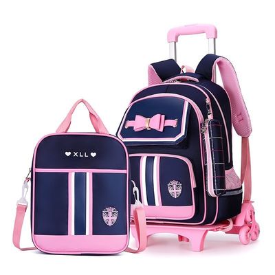 Logotipo personalizado dibujo animado patrón tipo carruaje bolsa escolar para niños diseño único