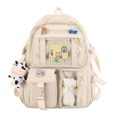 Bolsa de espalda coreana personalizada de color chino carinosa de lujo bolsas escolares Kawai para la escuela secundaria adolescente