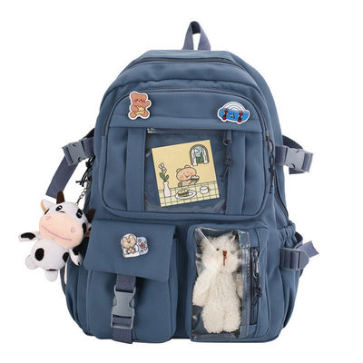 Bolsa de espalda coreana personalizada de color chino carinosa de lujo bolsas escolares Kawai para la escuela secundaria adolescente