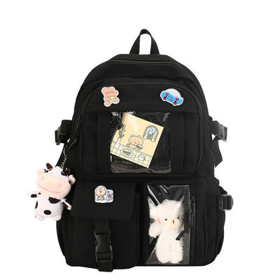 Bolsa de espalda coreana personalizada de color chino carinosa de lujo bolsas escolares Kawai para la escuela secundaria adolescente